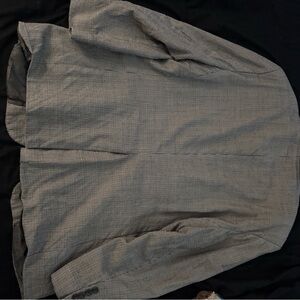 Men's Gray Checkered Jacket